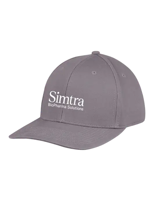 Premium Modern Structured Twill Charcoal Snapback Cap w/Simtra Logo