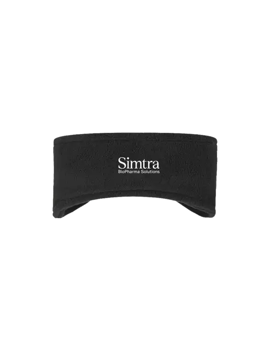 Black Stretch Fleece Headband w/Simtra Logo