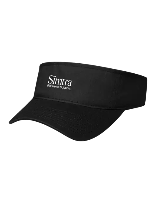 Black Cap Visor w/Simtra Logo