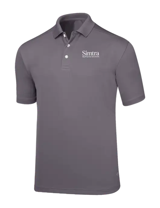 Callaway Core Medium Grey Performance Polo w/Simtra Logo