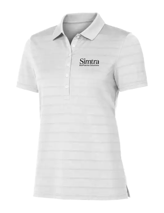 Callaway Womens Bright White Ventilated Polo w/Simtra Logo