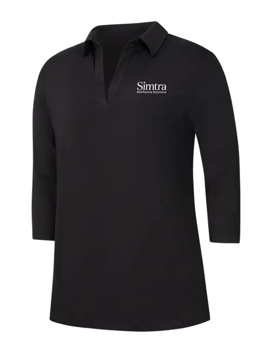 Womens Black Luxe Knit Tunic w/Simtra Logo