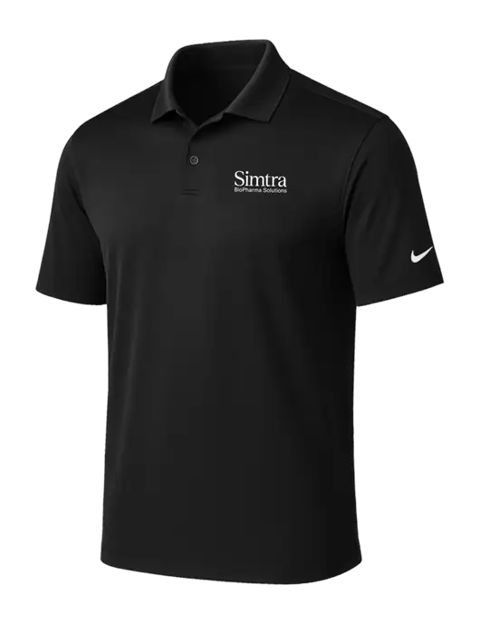 NIKE Black Victory Solid Polo w/Simtra Logo
