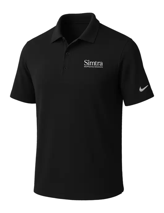 NIKE Black Dri-Fit Micro Pique Polo w/Simtra Logo