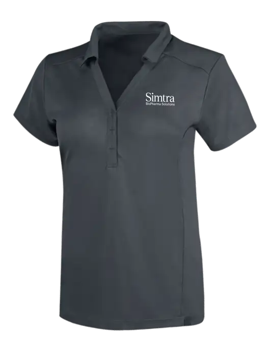 OGIO Dark Grey Womens Framework Polo w/Simtra Logo