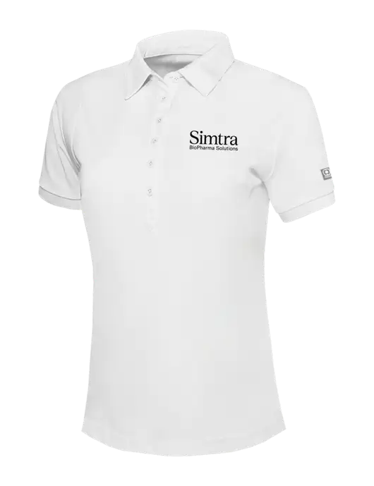 OGIO Womens Bright White Jewel Polo w/Simtra Logo