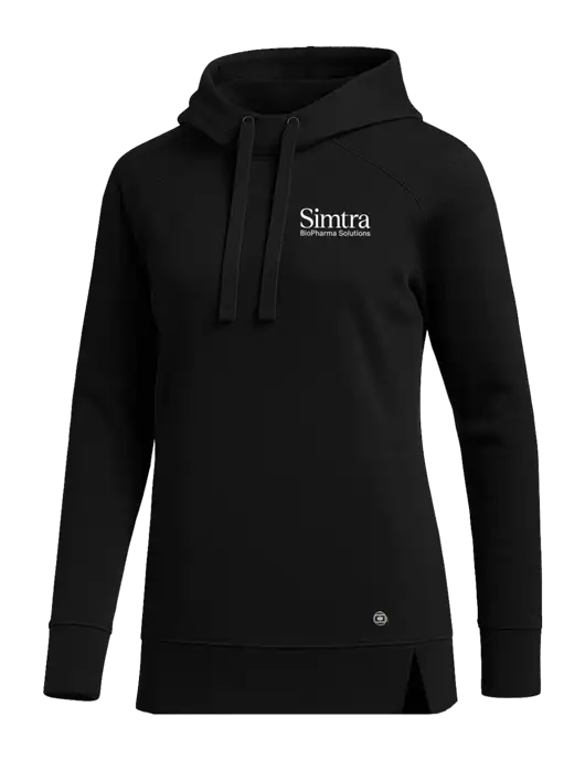 OGIO Black Womens Luuma Pullover Fleece Hoodie w/Simtra Logo