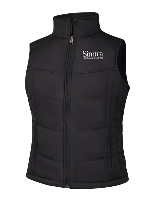 Womens Black/Black Vest w/Simtra Logo