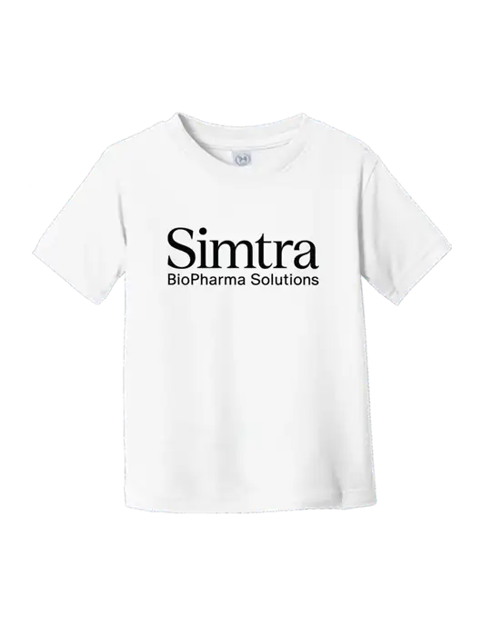 Rabbit Skins White Toddler Fine Jersey Tee w/Simtra Logo