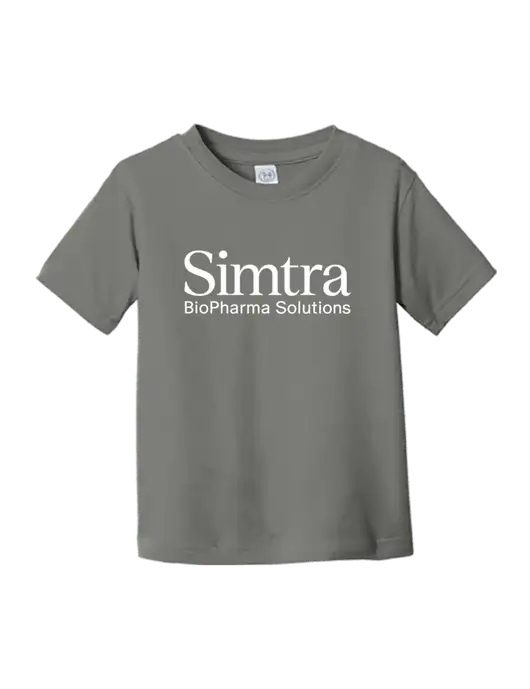 Rabbit Skins Charcoal Toddler Fine Jersey Tee w/Simtra Logo