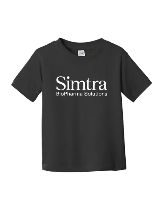 Rabbit Skins Black Toddler Fine Jersey Tee w/Simtra Logo