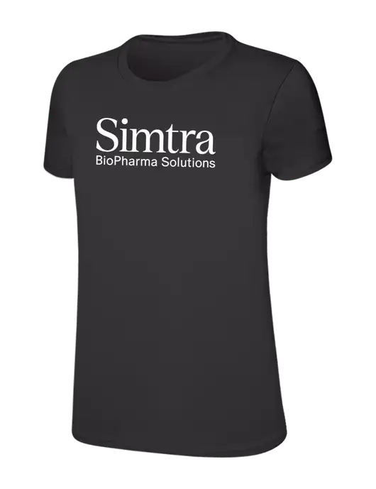 Womens Ring Spun Charcoal 4.5 oz T-Shirt w/Simtra Logo