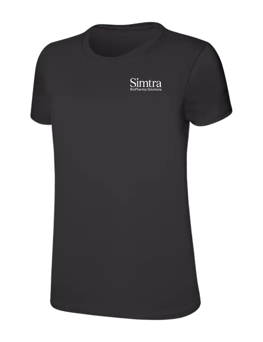 Womens Ring Spun Charcoal 4.5 oz T-Shirt w/Simtra Logo