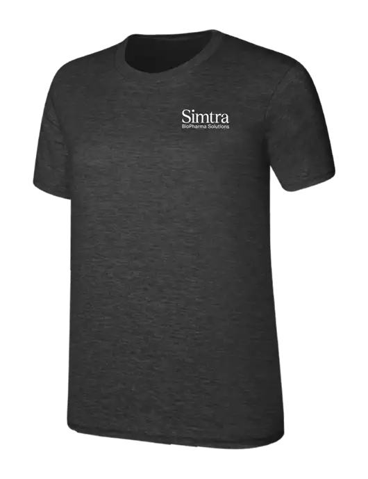 Womens Ring Spun Dark Heather Grey 4.5 oz T-Shirt w/Simtra Logo