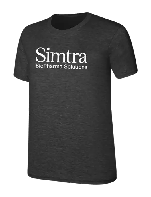 Womens Ring Spun Dark Heather Grey 4.5 oz T-Shirt w/Simtra Logo