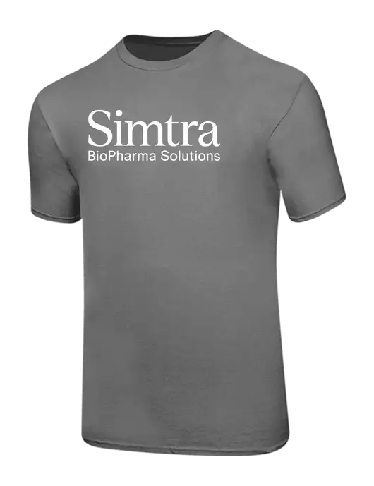 Ring Spun Medium Grey 4.5 oz T-Shirt w/Simtra Logo