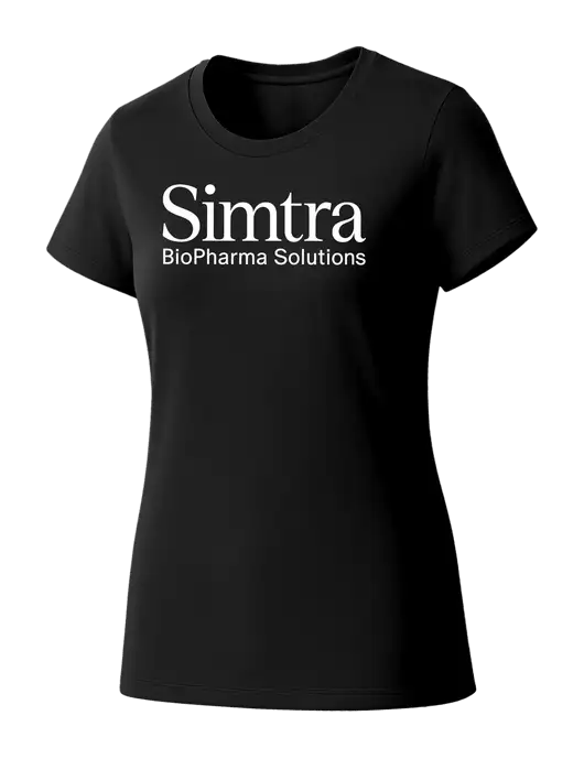 Womens Seriously Soft Black T-Shirt w/Simtra Logo