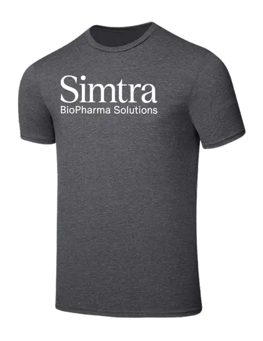 Seriously Soft Heathered Charcoal T-Shirt w/Simtra Logo