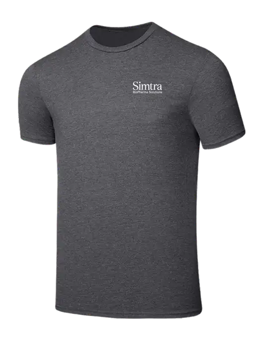 Seriously Soft Heathered Charcoal T-Shirt w/Simtra Logo