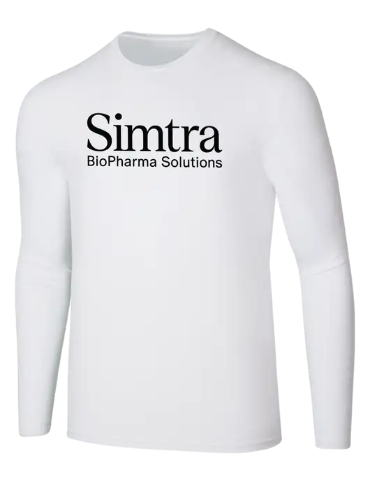 Seriously Soft White Long Sleeve T-Shirt w/Simtra Logo