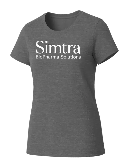 Womens Seriously Soft Grey Frost T-Shirt w/Simtra Logo