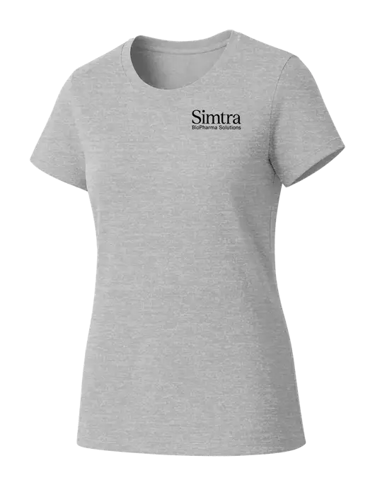 Womens Seriously Soft Light Heathered Grey T-Shirt w/Simtra Logo