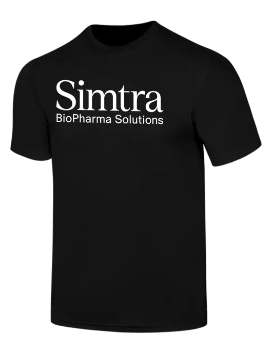 Simply Soft Black 4.5oz  Poly/Combed Ring Spun Cotton T-Shirt w/Simtra Logo