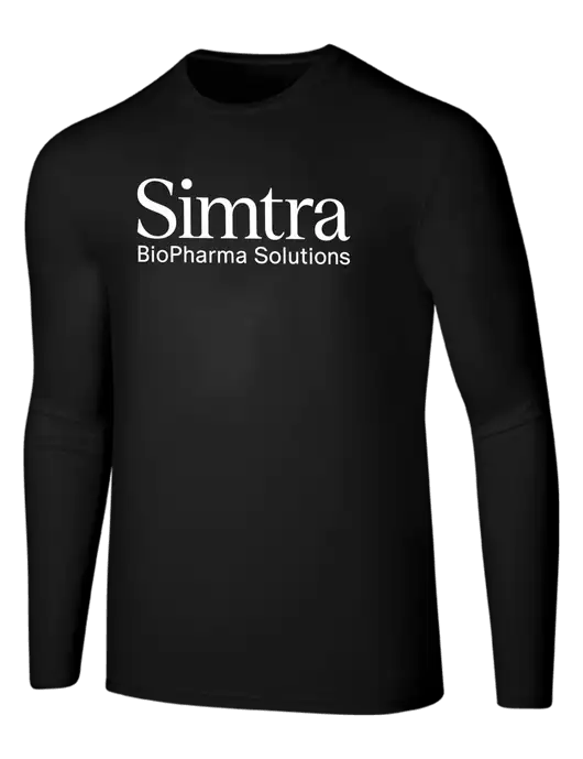 Seriously Soft Black Long Sleeve T-Shirt w/Simtra Logo