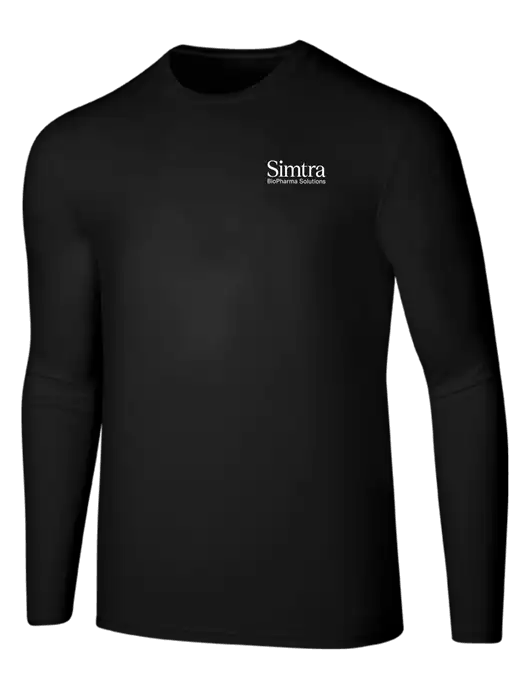 Seriously Soft Black Long Sleeve T-Shirt w/Simtra Logo