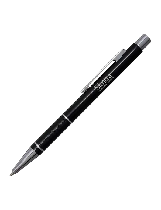 St George Black Pen - Blue Ink w/Simtra Logo