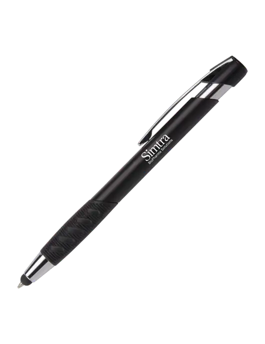 Alize Black Stylus Black Ink Pen w/Simtra Logo