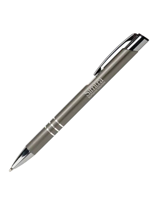 Laurent Gunmetal Pen - Black Ink w/Simtra Logo