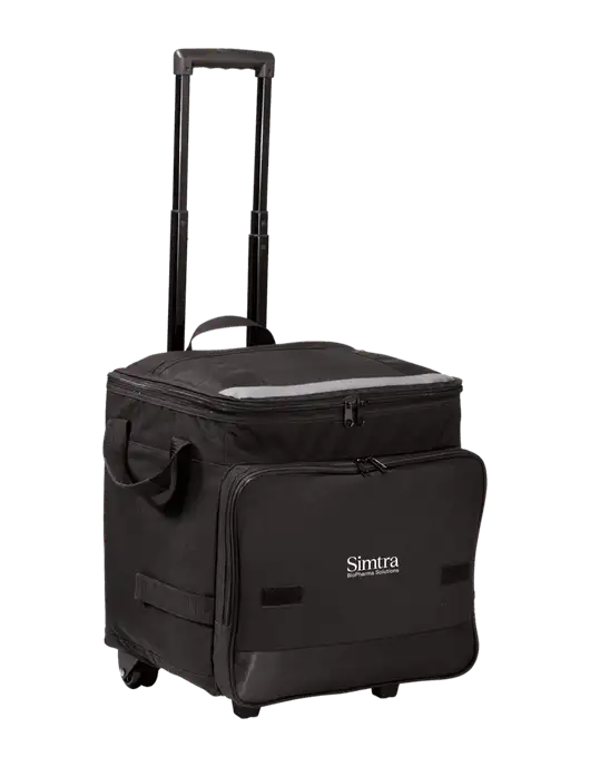 Black Rolling Cooler w/Simtra Logo