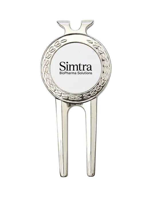 Silver Divot Tool, 1.5 x 3 w/Simtra Logo