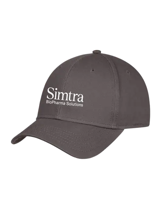 Charcoal Structured Cap Hook & Loop w/Simtra Logo
