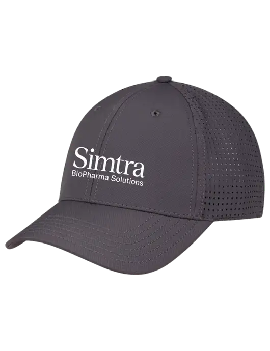 Charcoal Performance Stretchable Cap Hook & Loop w/Simtra Logo