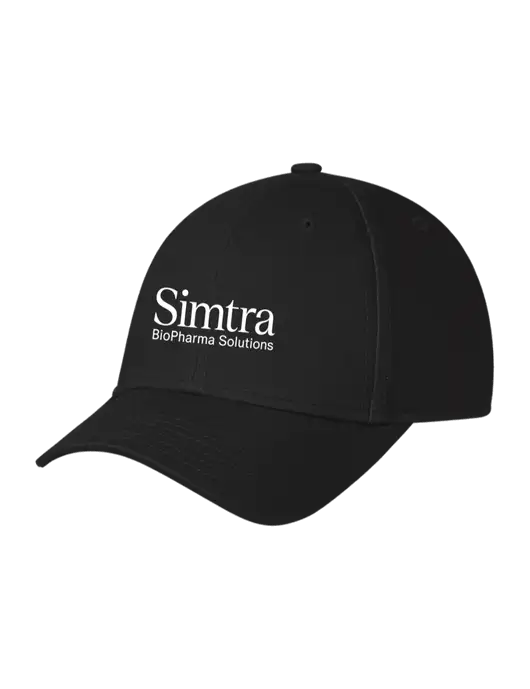 Black Structured Cap Hook & Loop w/Simtra Logo