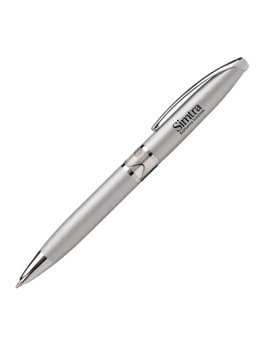 Illusion Silver Pen - Black Ink w/Simtra Logo