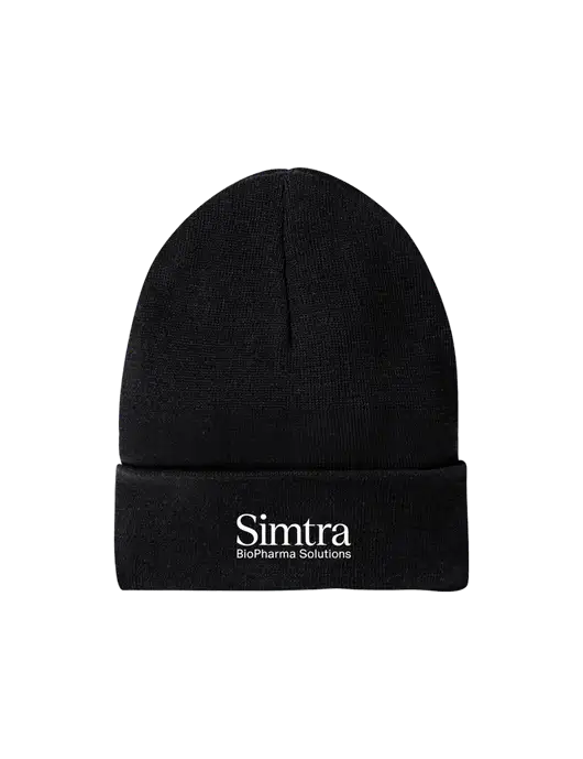 Recycled Black Beanie w/Simtra Logo