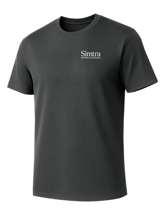 Allmade Charcoal Grey Organic Cotton Tee w/Simtra Logo