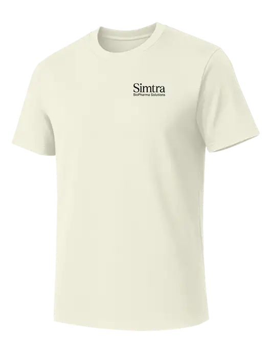 Allmade White Sand Organic Cotton Tee w/Simtra Logo