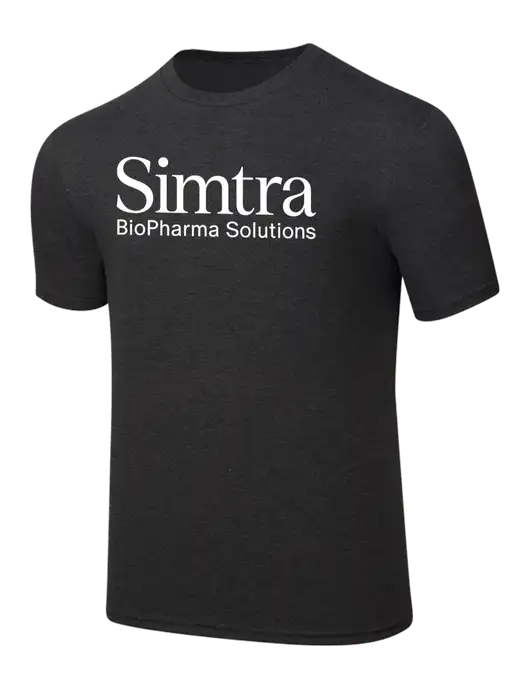 Simply Soft Black Frost 4.5oz  Poly/Combed Ring Spun Cotton T-Shirt w/Simtra Logo