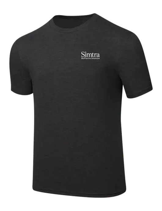 Simply Soft Black Frost 4.5oz  Poly/Combed Ring Spun Cotton T-Shirt w/Simtra Logo