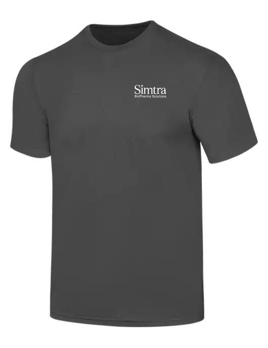 Simply Soft Charcoal 4.5oz  Poly/Combed Ring Spun Cotton T-Shirt w/Simtra Logo