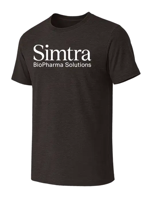 BELLA+CANVAS Dark Grey Heather CVC Short Sleeve Tee w/Simtra Logo