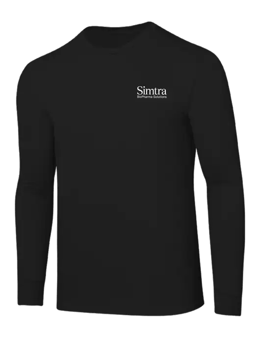 Core Blend Black Long Sleeve Tee w/Simtra Logo