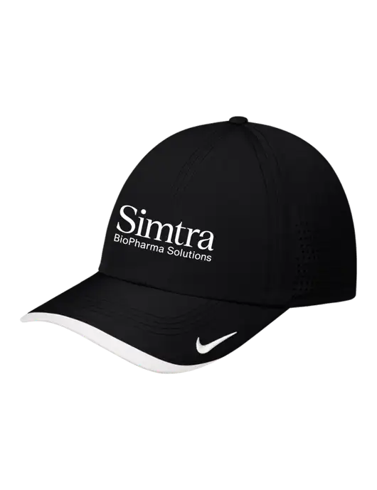Nike Black/White Dri-FIT Perforated Performance Cap w/Simtra Logo