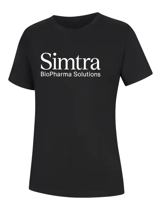 Womens Black Core Blend Tee w/Simtra Logo