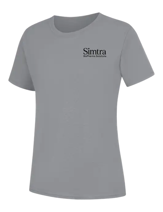 Womens Light Grey Heather Core Blend Tee w/Simtra Logo