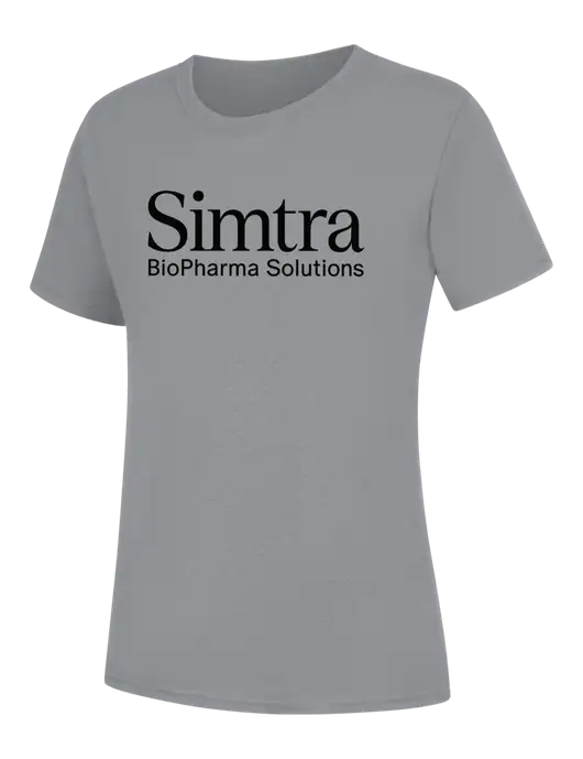Womens Light Grey Heather Core Blend Tee w/Simtra Logo